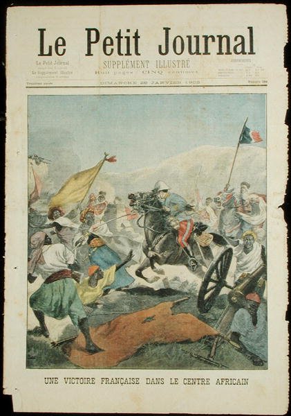 انتصار فرنسي في وسط أفريقيا ، من لو بيتيت جورنال ، 26 يناير 1902 بواسطة المدرسة الفرنسية