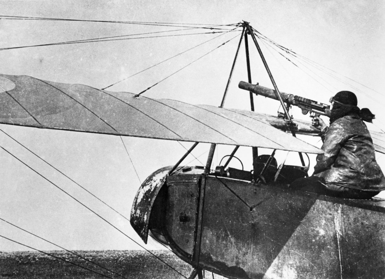 مدفعي الطائرات خلال معركة المارن ، 1915 بواسطة المدرسة الفرنسية