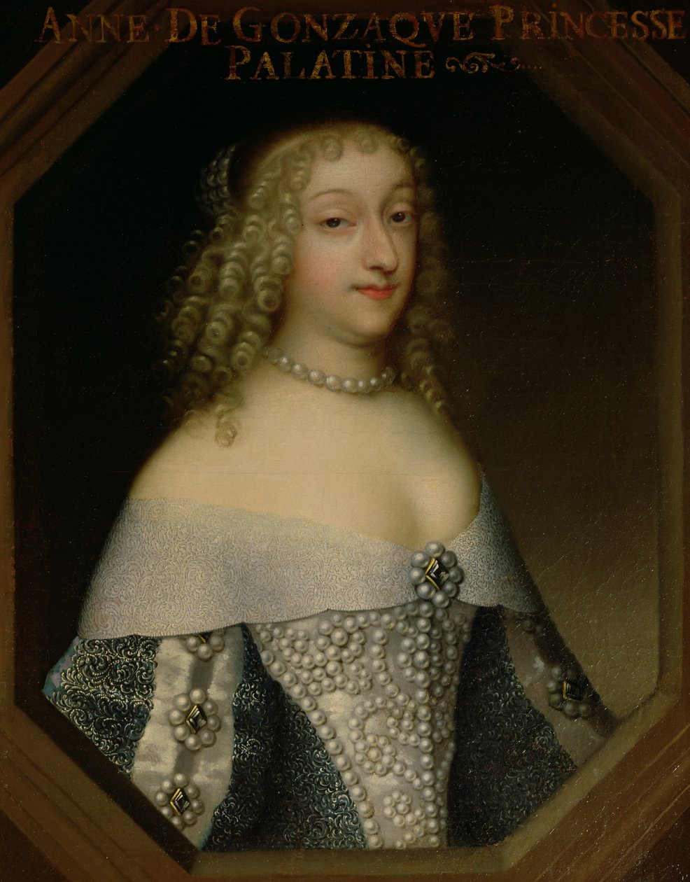 آن دي غونزاغا (1616-1684) الأميرة بالاتين بواسطة المدرسة الفرنسية