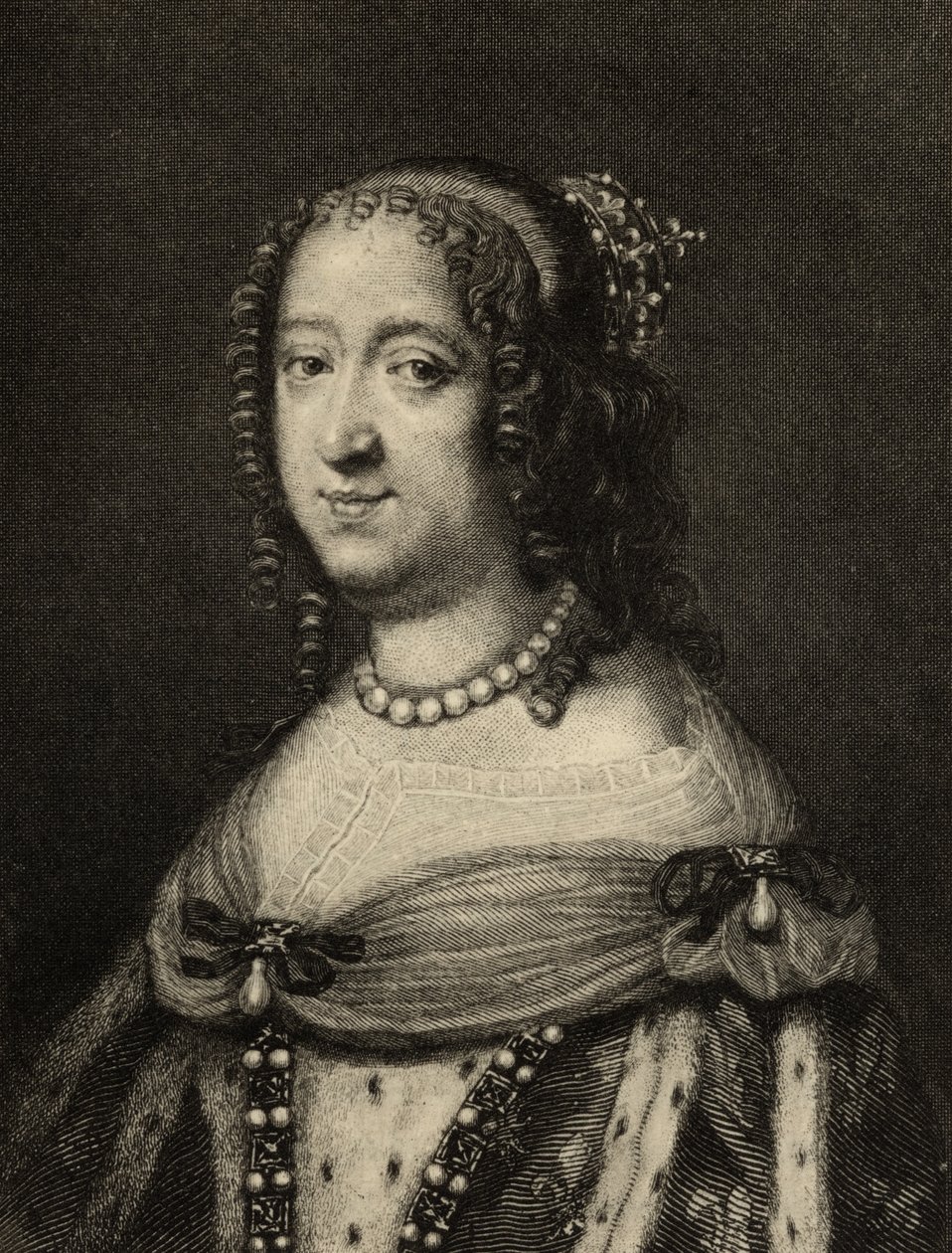 آن من النمسا (1601-66) بواسطة المدرسة الفرنسية