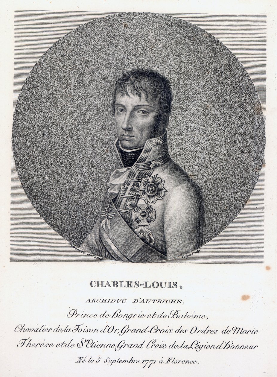 الأرشيدوق تشارلز النمسا ، دوق تيشين ، c.1814 بواسطة المدرسة الفرنسية