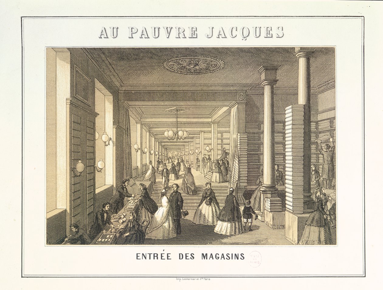 Au Pauvre Jacques: مدخل إلى المتاجر بواسطة المدرسة الفرنسية
