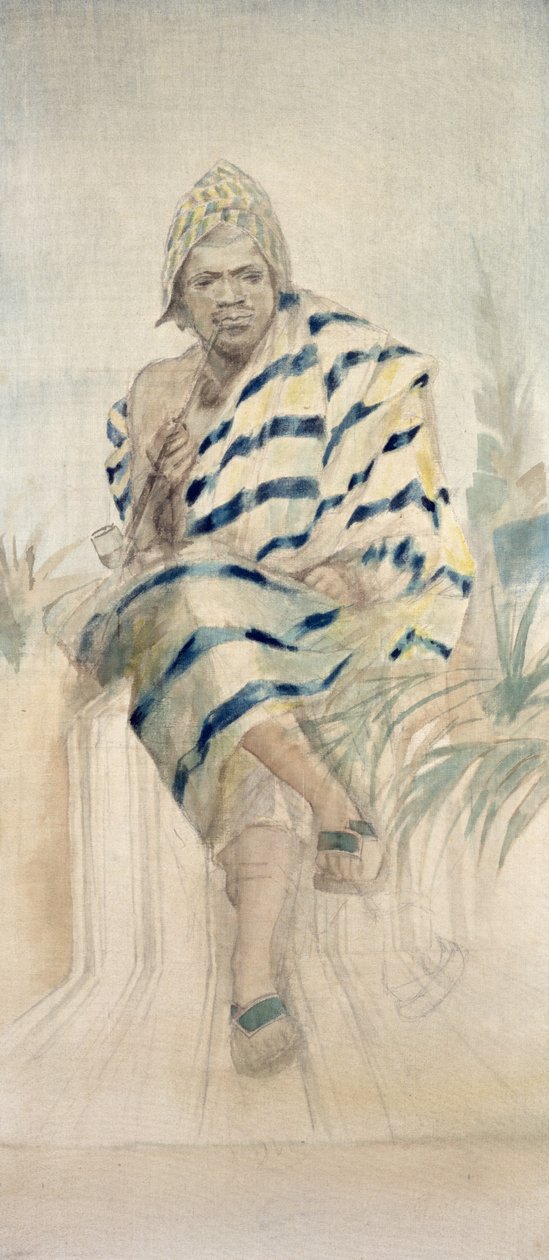بهانزين (1844-1906) آخر ملوك داهومي بواسطة المدرسة الفرنسية