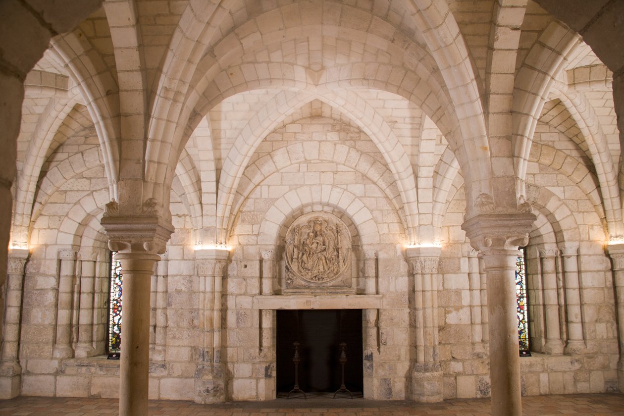 بيت الفصل ، بنديكتين دير سانت جون ، 1150-1190 (الحجر الجيري) بواسطة المدرسة الفرنسية