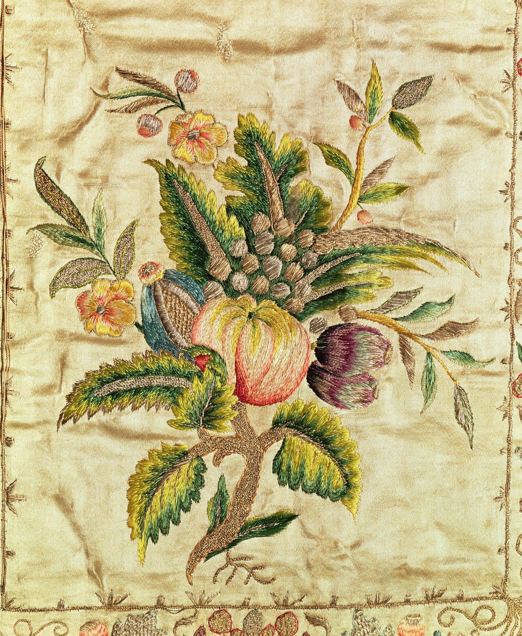 Chasuble ، c.1785 (الساتان المطرز بخيوط الذهب والفضة في العمل المغطى) بواسطة المدرسة الفرنسية