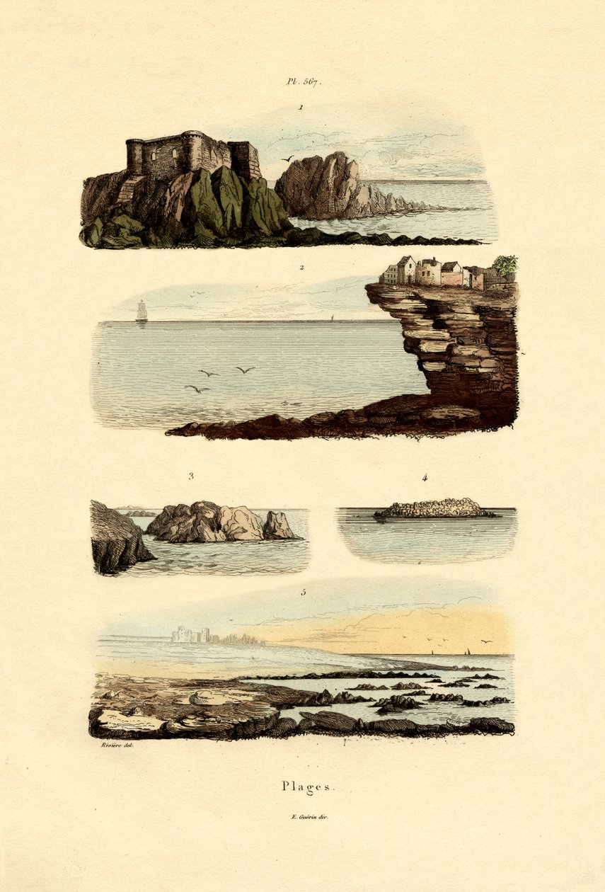 الساحل ، 1833-1839 بواسطة المدرسة الفرنسية