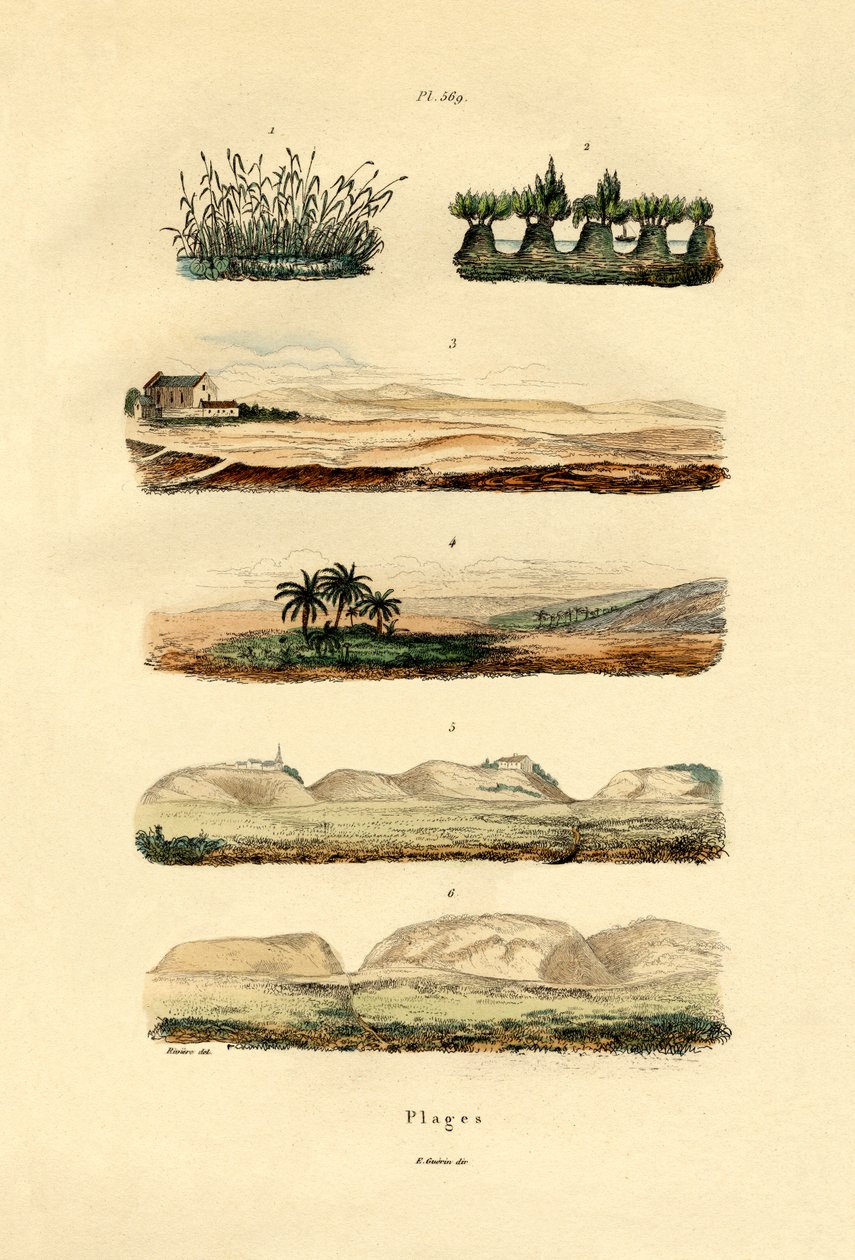 الساحل ، 1833-1839 بواسطة المدرسة الفرنسية