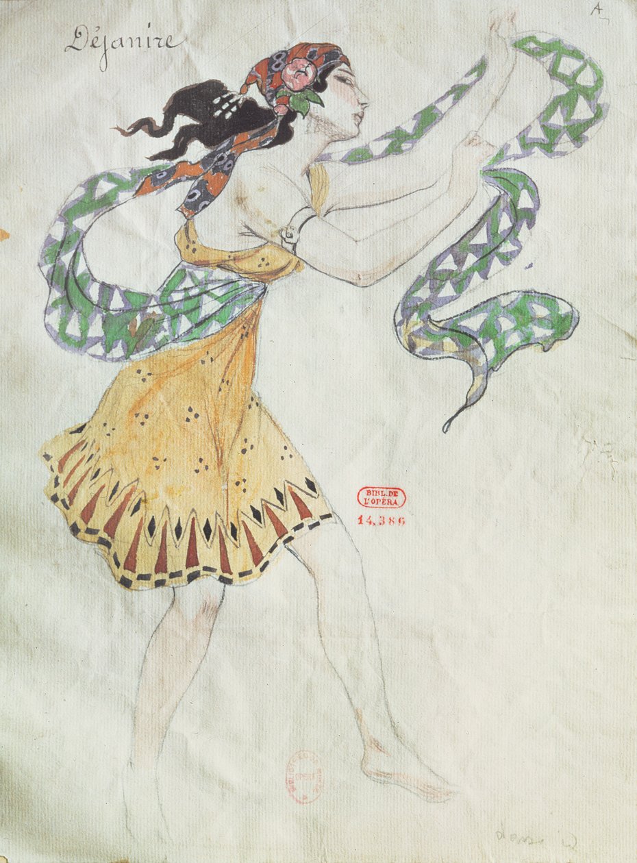 تصميم أزياء لدليلة من أوبرا "سامسون ودليلة" بقلم تشارلز كميل سان ساينز (1835-1921) بواسطة المدرسة الفرنسية