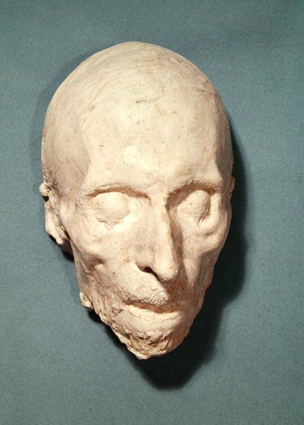 قناع الموت من Felicite de Lamennais (1782-1854) 1854 (الجص) بواسطة المدرسة الفرنسية