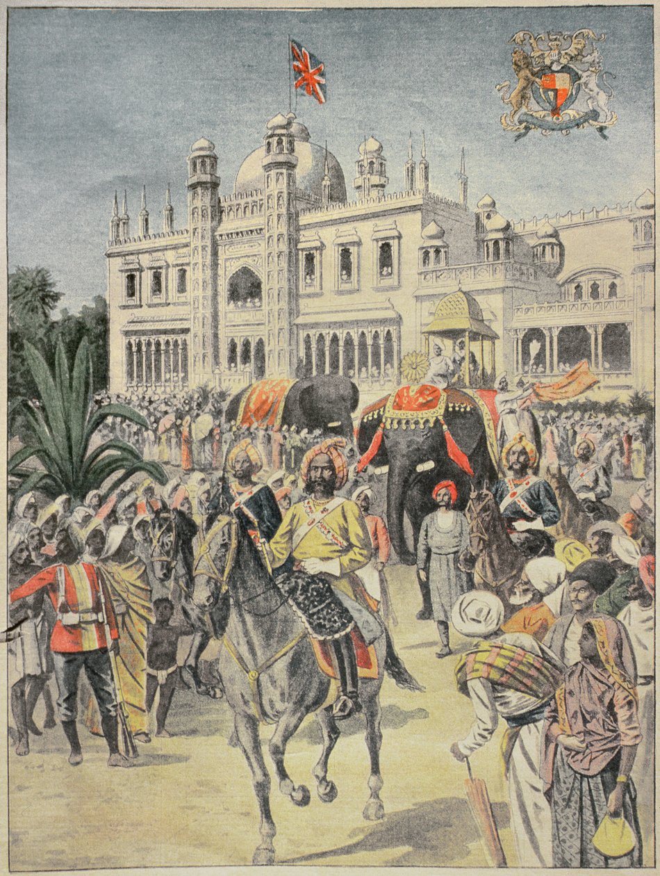 معرض عام 1900: الجناح الأنجلو-هندي ، صورة توضيحية من "لو بيتيت جورنال" ، أبريل 1900 بواسطة المدرسة الفرنسية