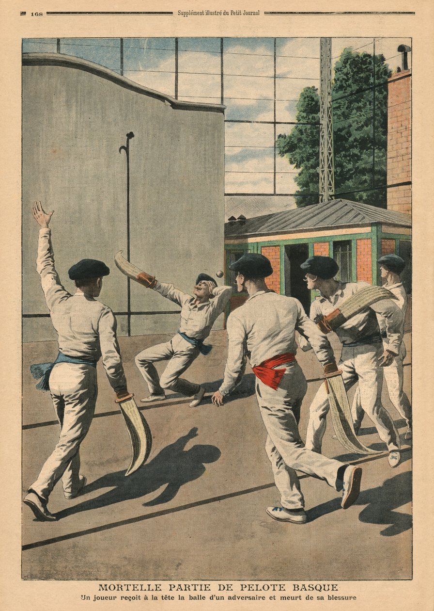 قاتلة الباسك بيلوتا ، صورة توضيحية من "Le Petit Journal" ، ملحق Illustre ، 26 مايو 1907 بواسطة المدرسة الفرنسية