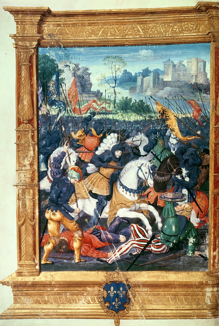 فرانسوا الأول (1494-1547) في معركة ماريجنانو ، 14 سبتمبر 1515 بواسطة المدرسة الفرنسية
