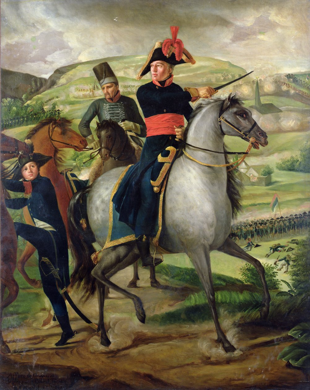 الجنرال لويس ماري توريو دي جارامبوفيل (1756-1816) في قضية جرافيرز ، 1800 (انظر أيضًا 160490) بواسطة المدرسة الفرنسية