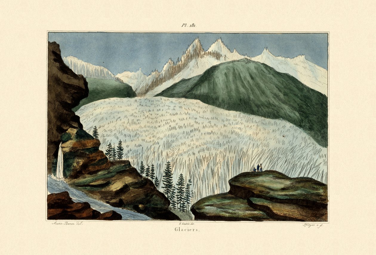 الأنهار الجليدية ، 1833-1839 بواسطة المدرسة الفرنسية