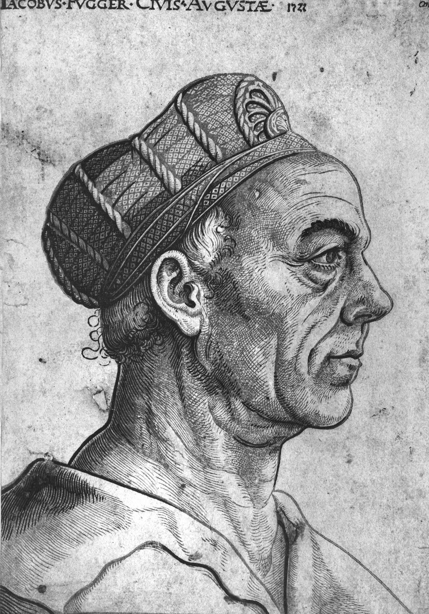 يعقوب الثاني فوجر (1459-1525) كونت الإمبراطورية بواسطة المدرسة الفرنسية