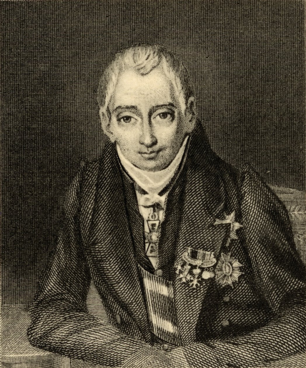كليمنس وينزل نيبوموك لوثار (1773-1859) أمير مترنيخ-وينيبرغ بواسطة المدرسة الفرنسية