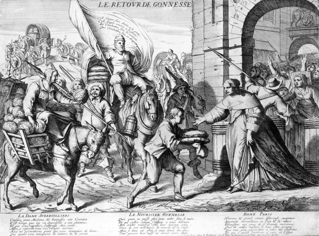 `` عودة غونيس &39;&39; ، أبريل 1649 بواسطة المدرسة الفرنسية