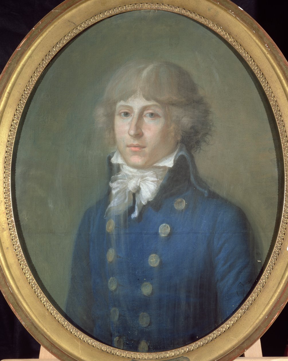 لويس دي سان جست (1767-1794) (باستيل على ورق) بواسطة المدرسة الفرنسية