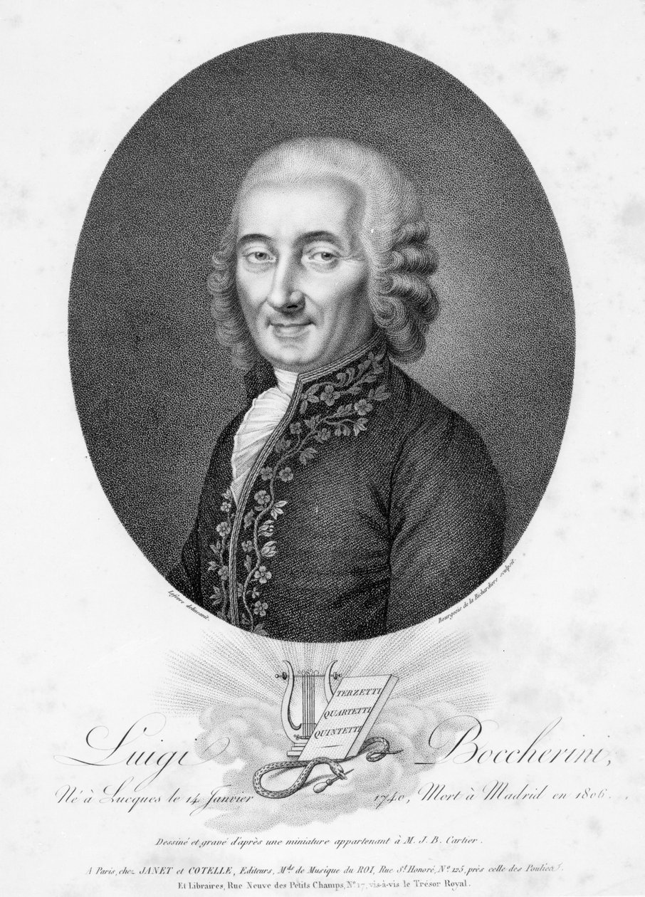 لويجي بوتشريني ، نقشه برجوازي دي لا ريتشاردير ، حوالي 1806 بواسطة المدرسة الفرنسية
