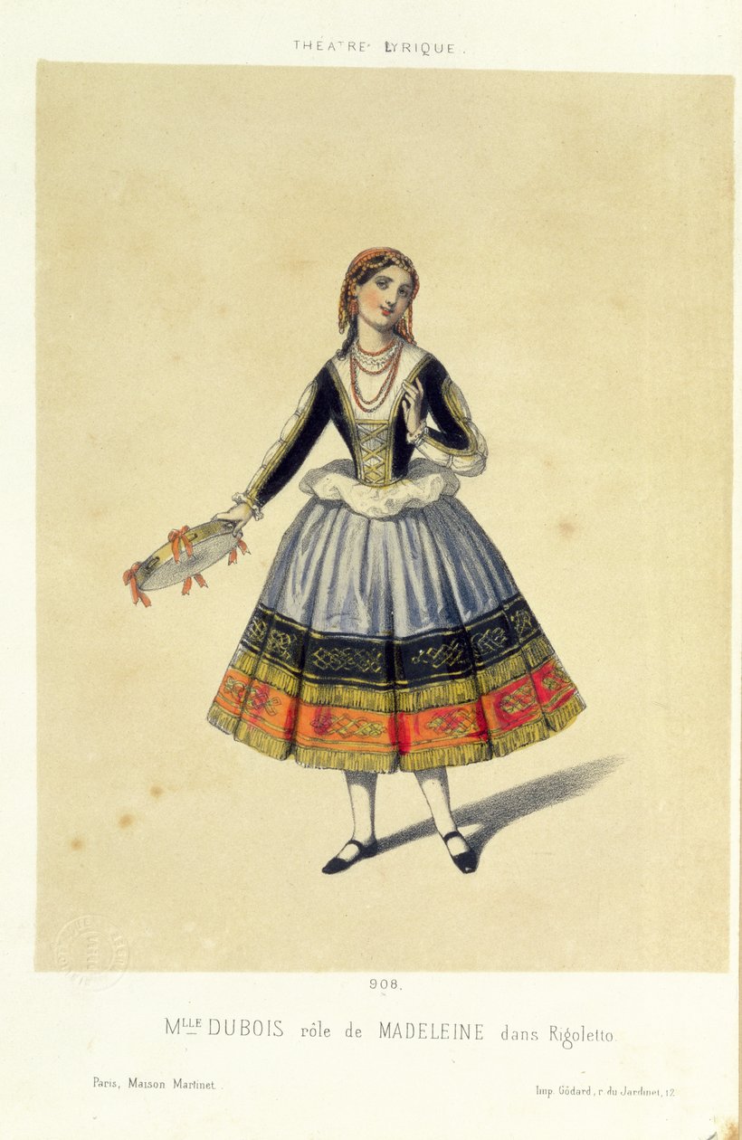 المجدلية ، من "ريجوليتو" لجوسيبي فيردي (1813-1901) 1885 بواسطة المدرسة الفرنسية