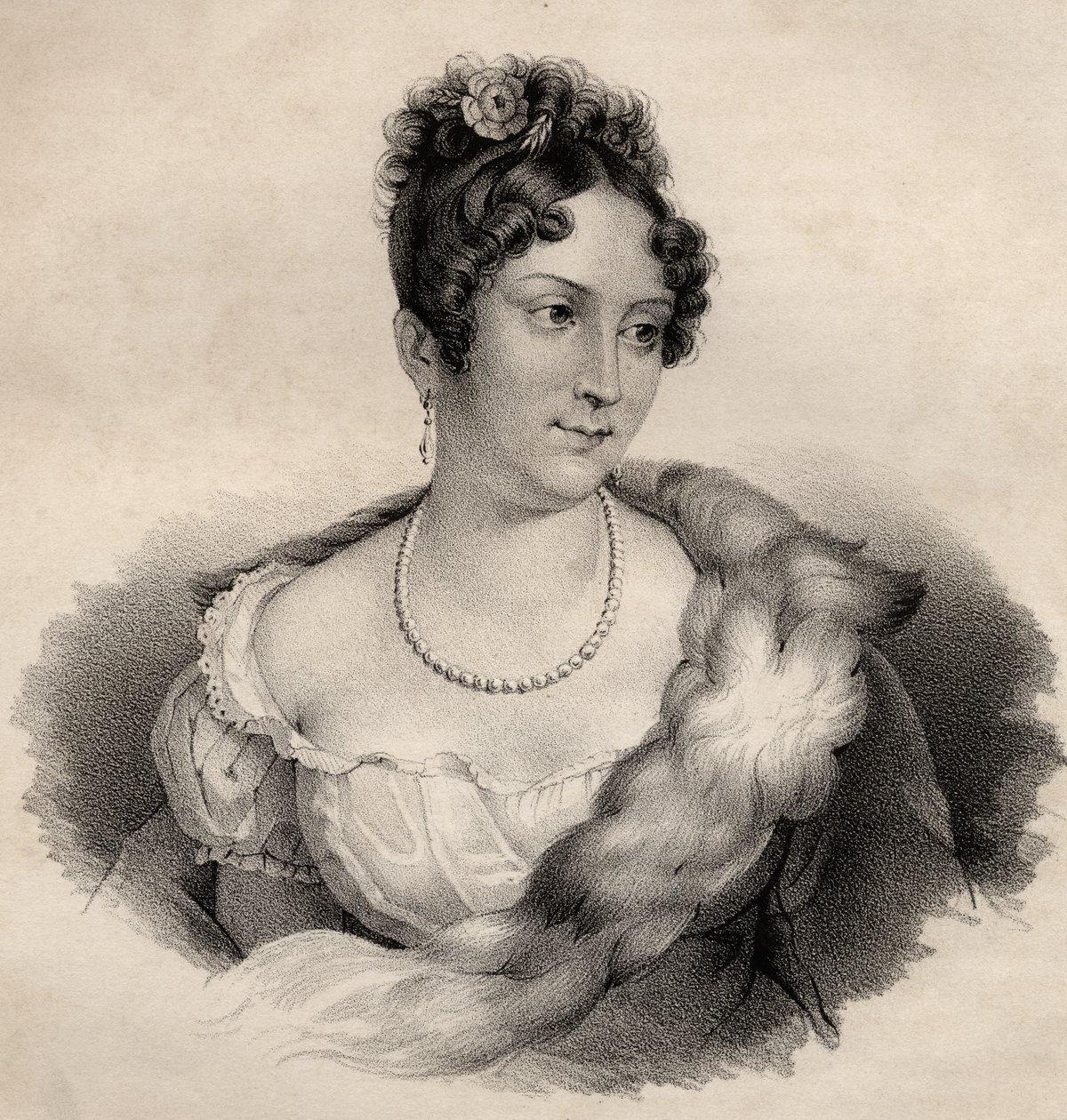مدموزيل مارس (1779-1847) بواسطة المدرسة الفرنسية