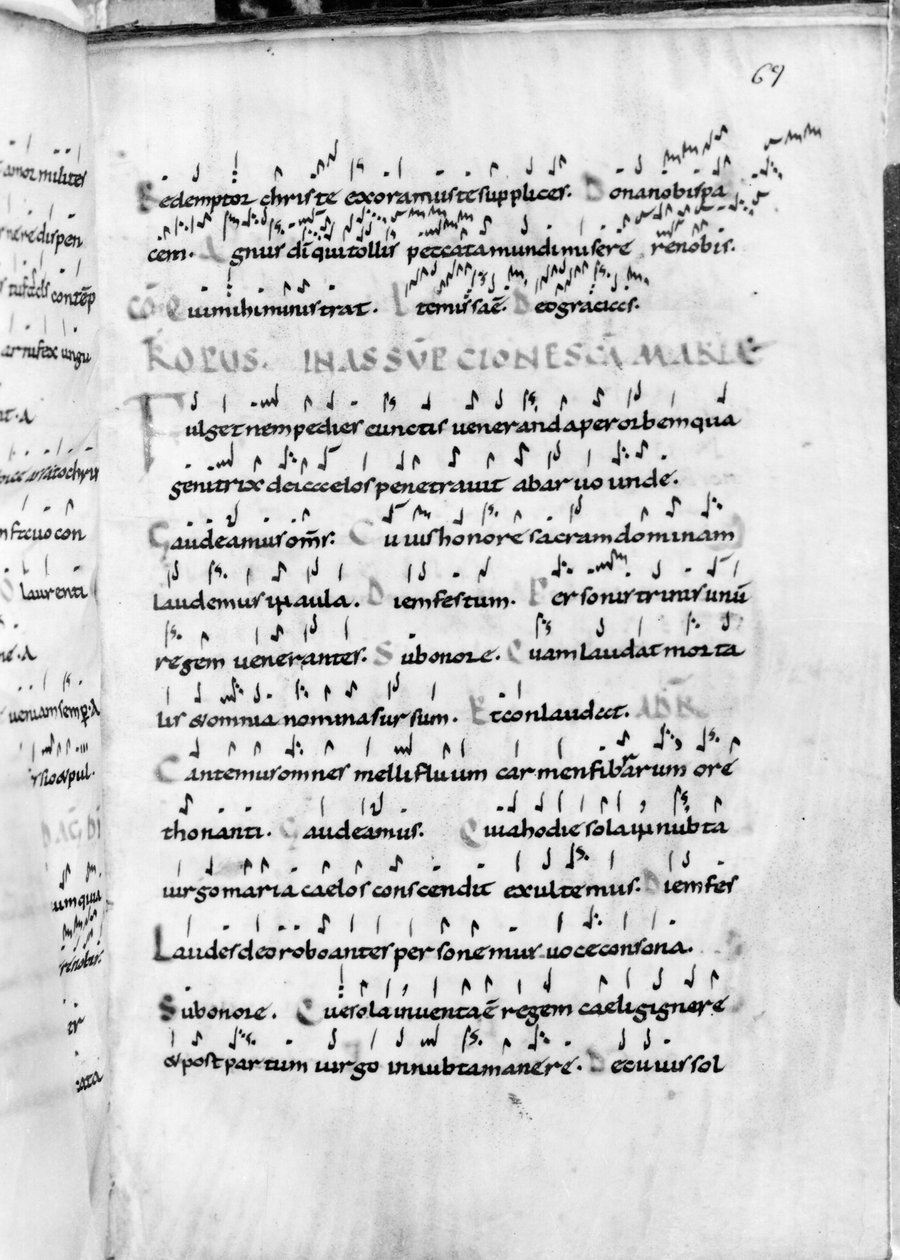 السيدة 18 صفحة 69 الافتراض من "تروباريوم" بواسطة المدرسة الفرنسية