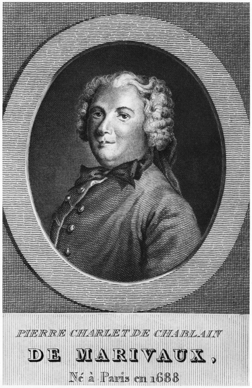 بيير كارليت دي شامبلين ، المعروف باسم Marivaux (ب الصورة) بواسطة المدرسة الفرنسية