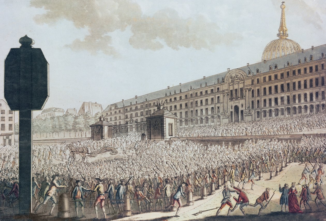 نهب مخزن أسلحة Invalides ، 1789 بواسطة المدرسة الفرنسية
