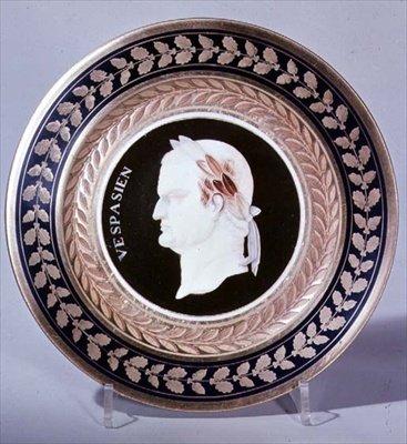 لوحة تصور الإمبراطور فيسباسيان (9-79 م) c.1810 بواسطة المدرسة الفرنسية