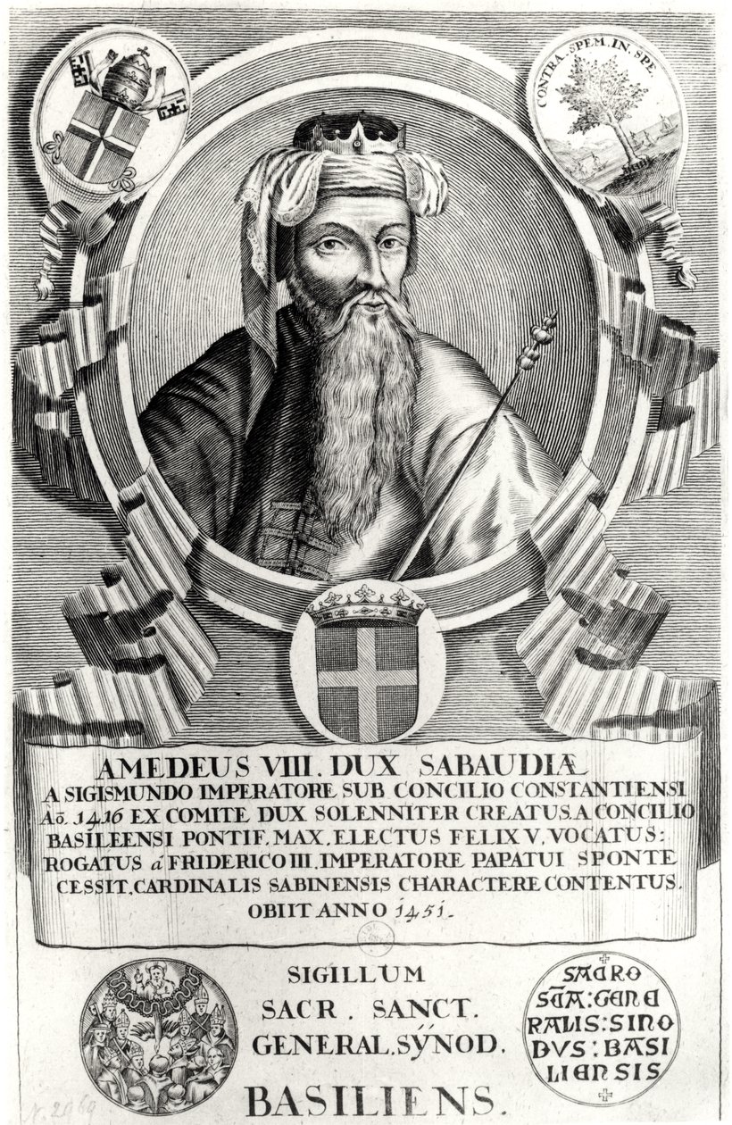 صورة أميدي الثامن المحيط الهادئ (1383-1451) بواسطة المدرسة الفرنسية