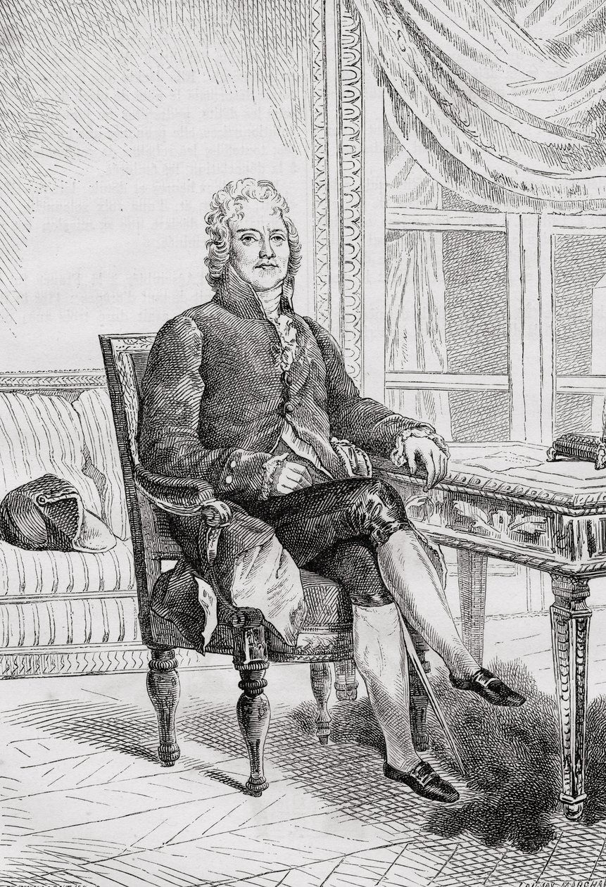 صورة تشارلز موريس تالييران-بيريجورد (1754-1838) بواسطة المدرسة الفرنسية