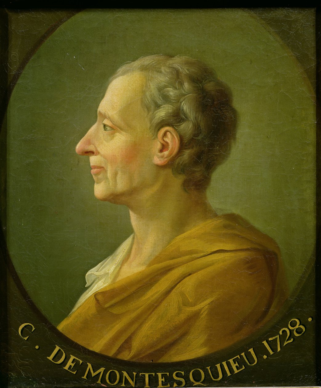 صورة لتشارلز دي مونتسكيو (1689-1755) ، الفيلسوف والفقيه الفرنسي ، 1728 بواسطة المدرسة الفرنسية