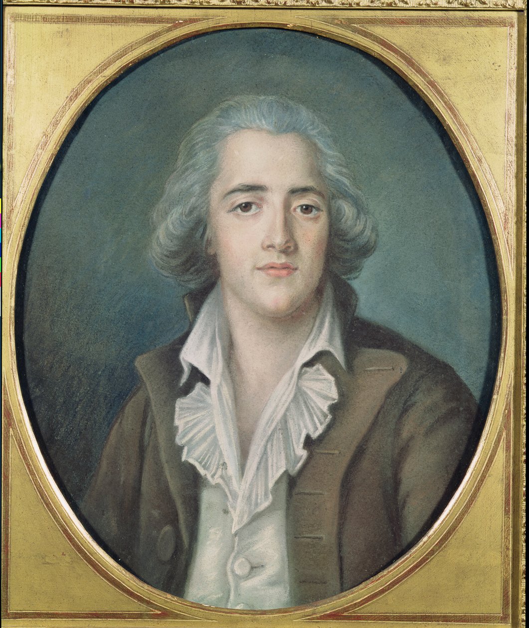 صورة لفرنسوا رينيه (1768-1848) Viscount of Chateaubriand ، c.1786 (باستيل على ورق) بواسطة المدرسة الفرنسية