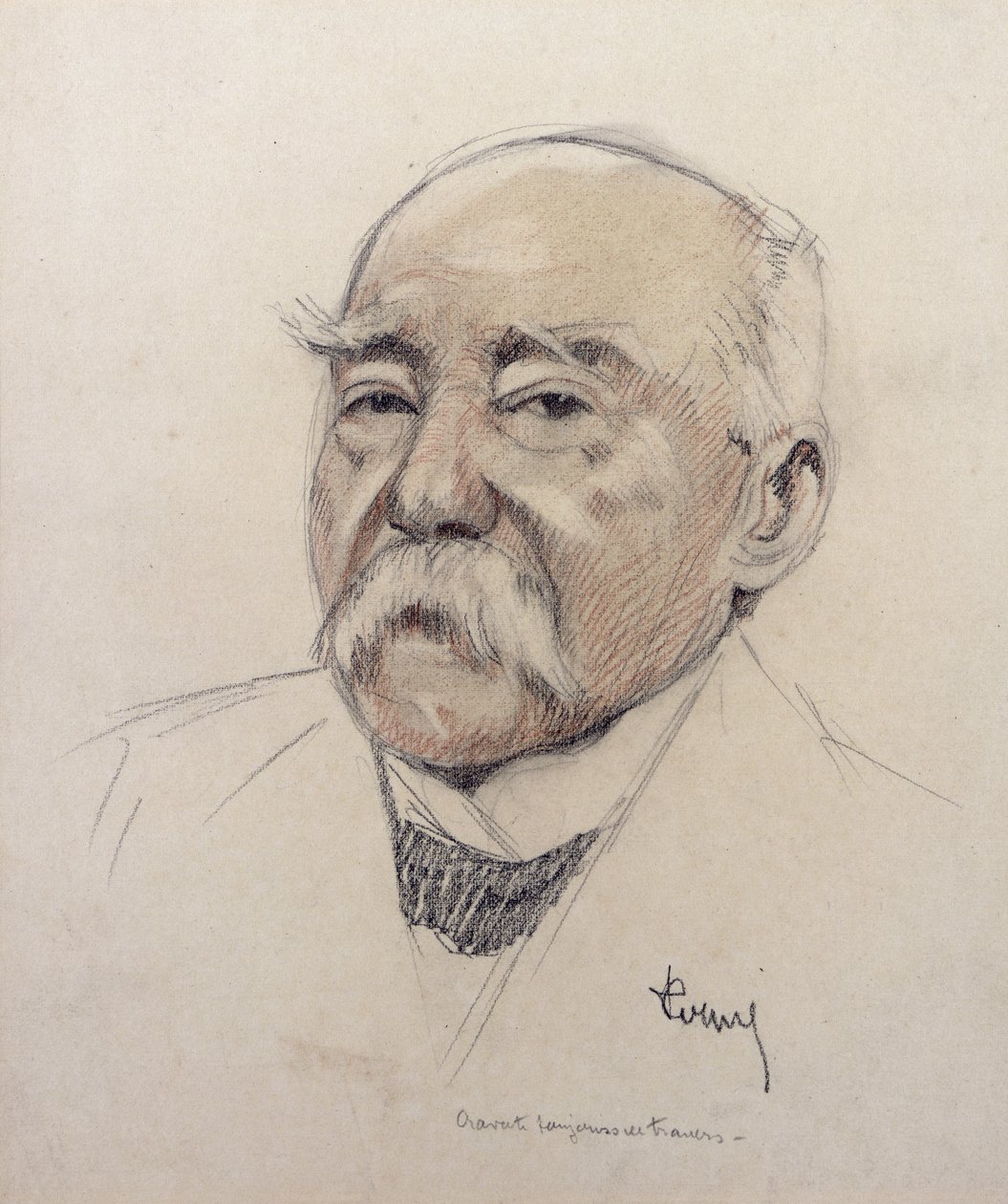 صورة لجورج كليمنصو (1841-1929) بواسطة المدرسة الفرنسية