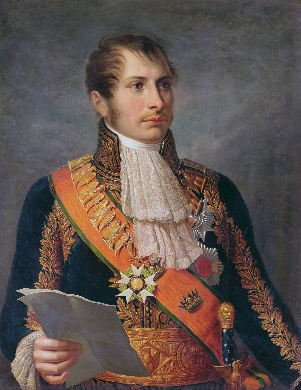 صورة للأمير يوجين دي بوهارنايس (1781-1824) نائب الملك لإيطاليا ودوق ليوتشتنبرغ ، حوالي 1804 بواسطة المدرسة الفرنسية