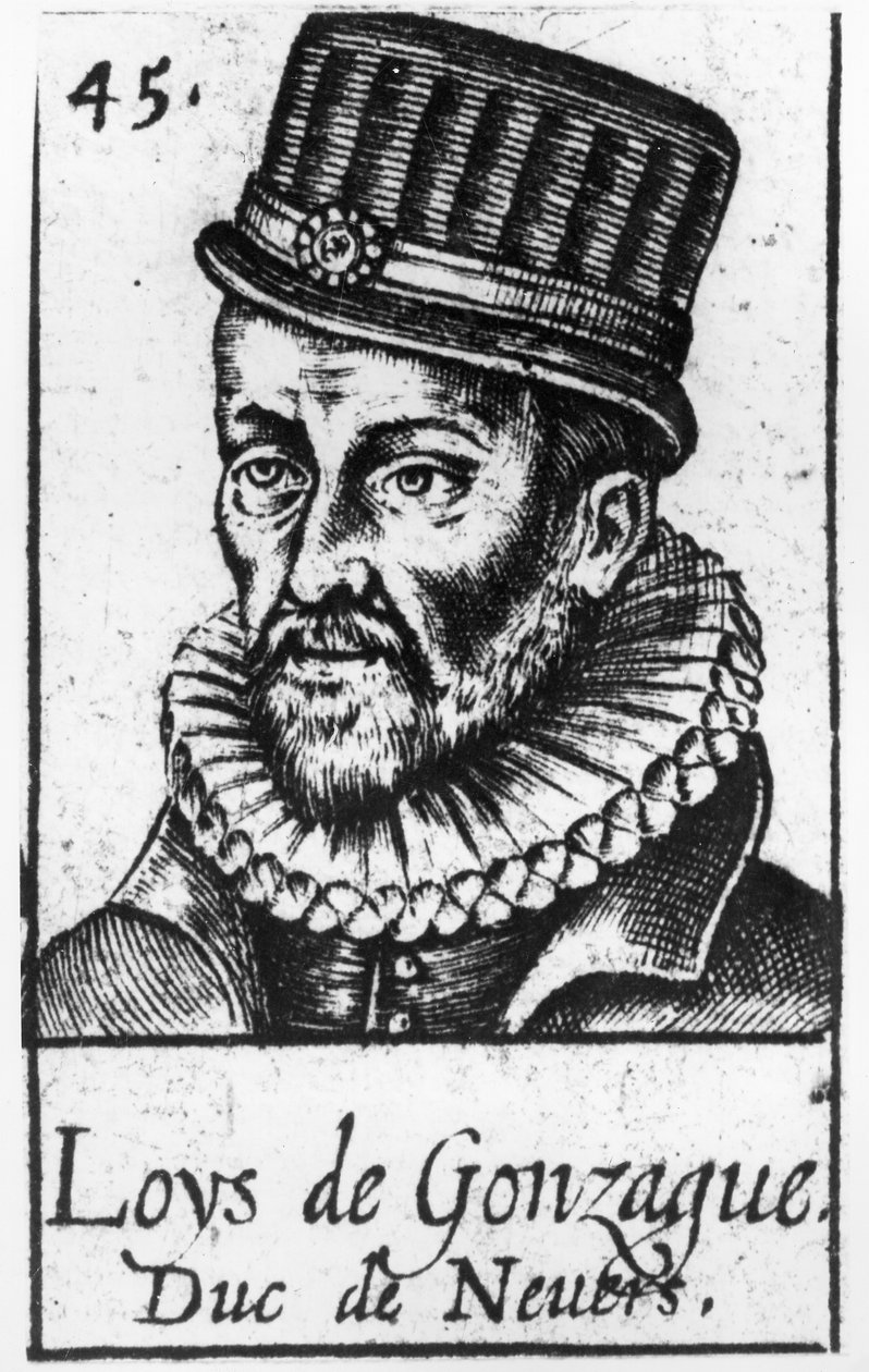 صورة للأمير لودوفيكو من غونزاغا (ولد في مانتوفا 1539- توفي في باريس 1595) بواسطة المدرسة الفرنسية