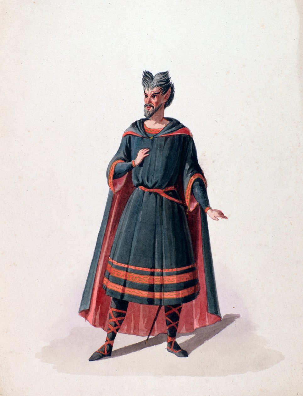 صورة روبرت ، شخصية من أوبرا روبرت le diable بواسطة جياكومو مايربير (1791-1864). القرن ال 19. بواسطة المدرسة الفرنسية