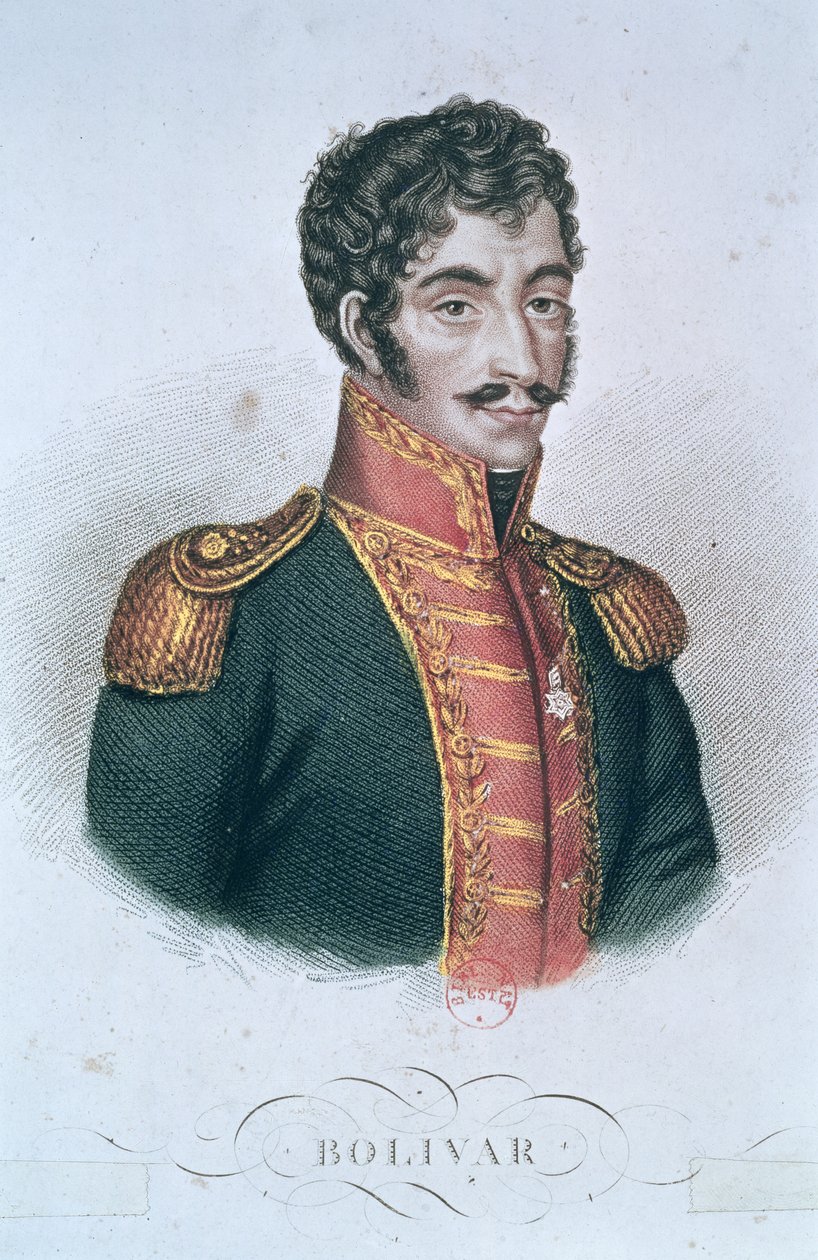 صورة سيمون بوليفار (1783-1830) بواسطة المدرسة الفرنسية