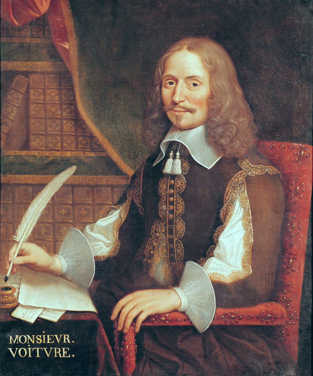 صورة فنسنت فويتوري (1598-1648) بواسطة المدرسة الفرنسية
