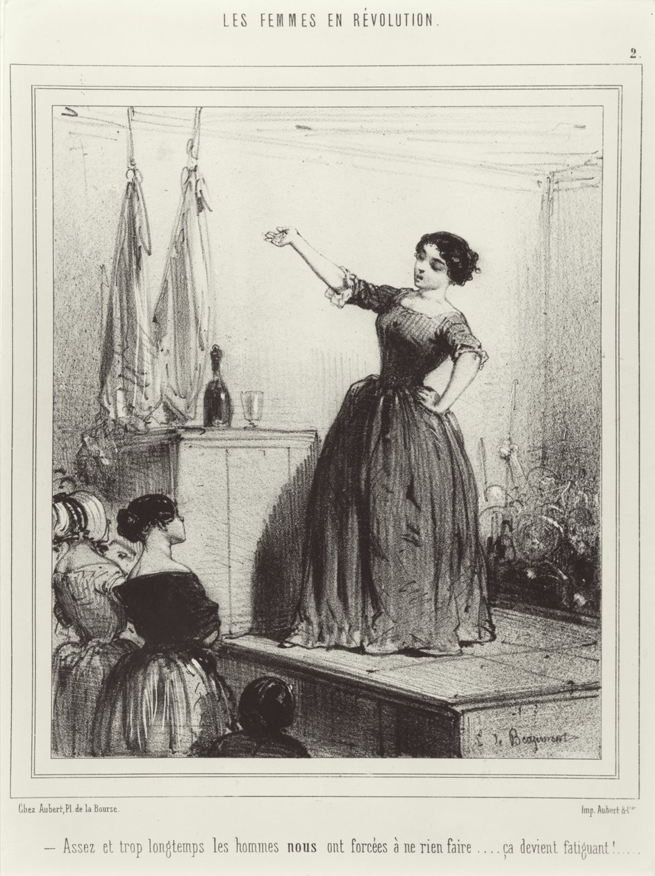 ثورة المرأة ، 1848 بواسطة المدرسة الفرنسية
