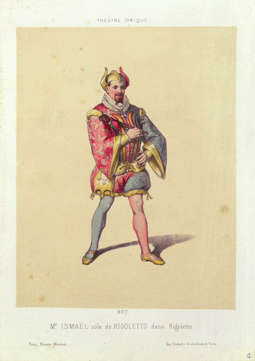 ريجوليتو من "ريجوليتو" بواسطة جوزيبي فيردي (1813-1901) 1885 بواسطة المدرسة الفرنسية