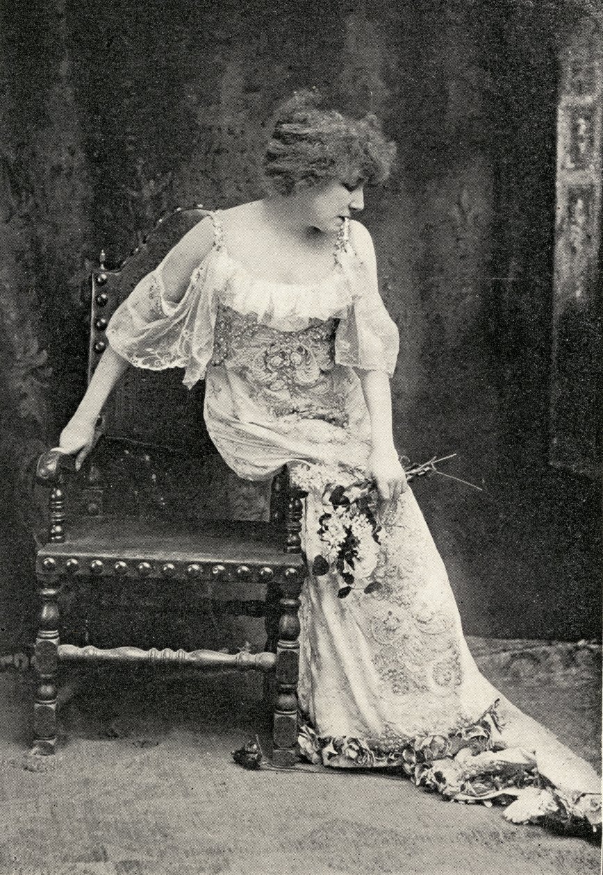 سارة برنهاردت (1844-1923) في فيلم "Camille" بواسطة المدرسة الفرنسية