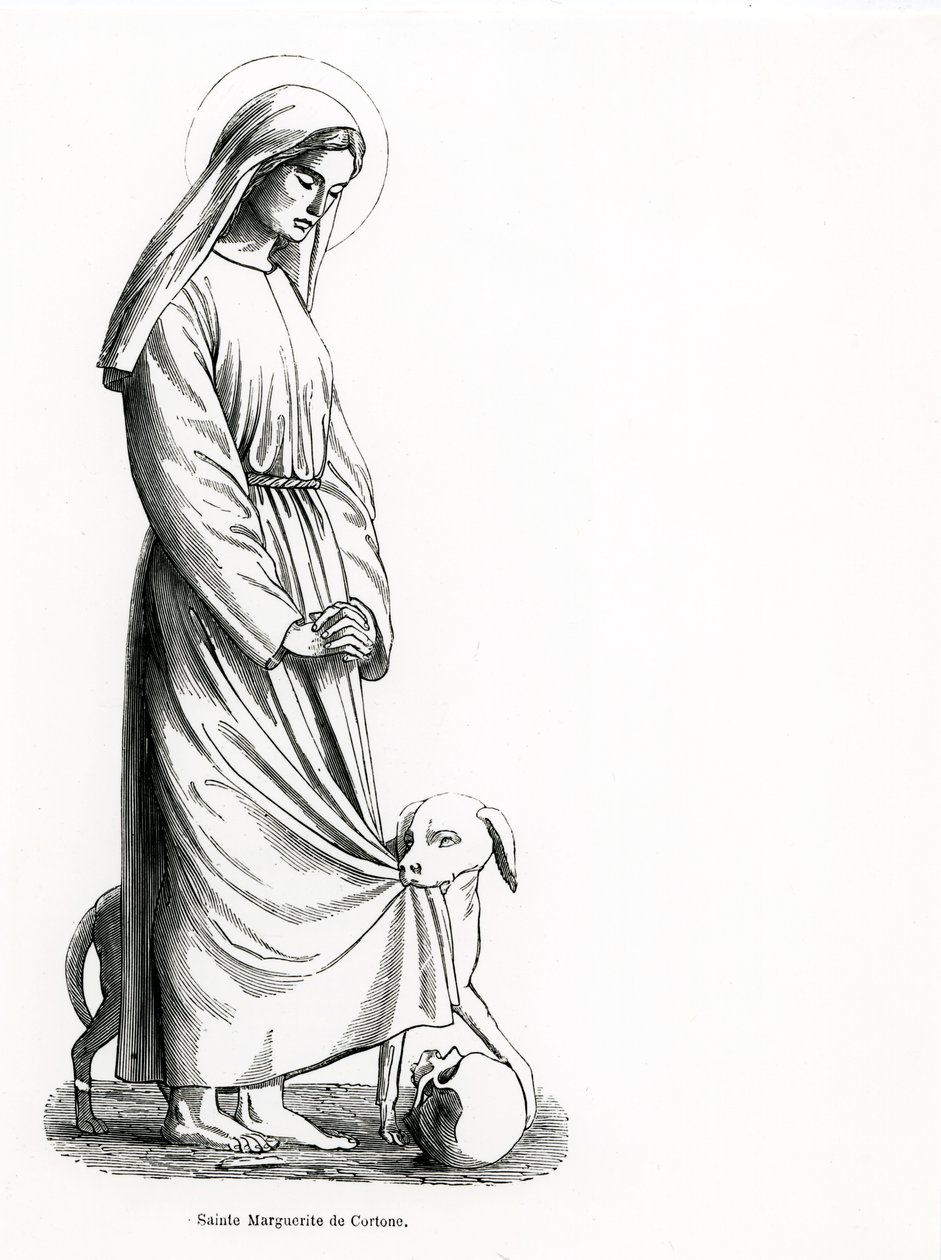 سانت مارغريت كورتونا (c.1247-97) بواسطة المدرسة الفرنسية