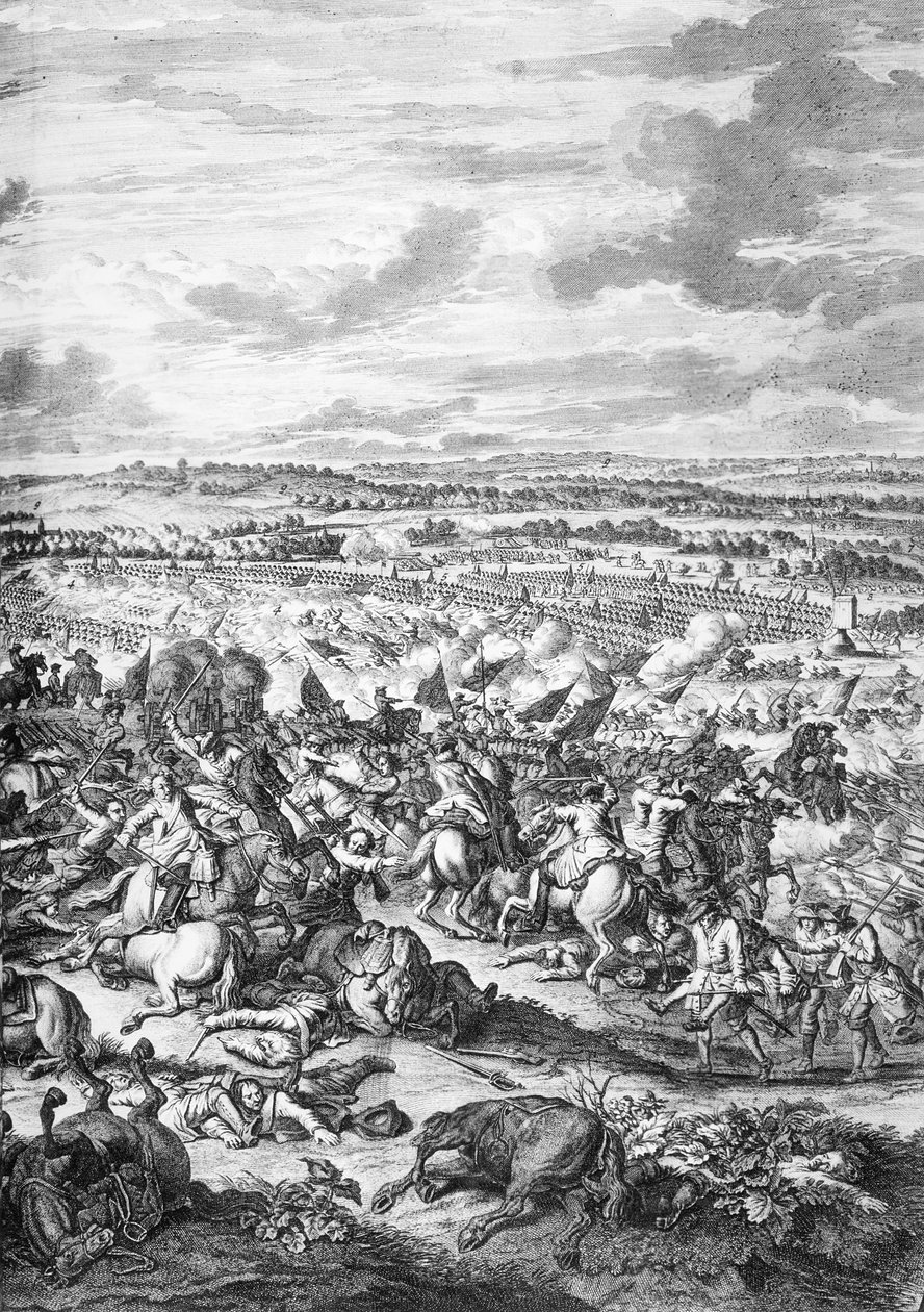 معركة أودينارد ، 1708 بواسطة المدرسة الفرنسية