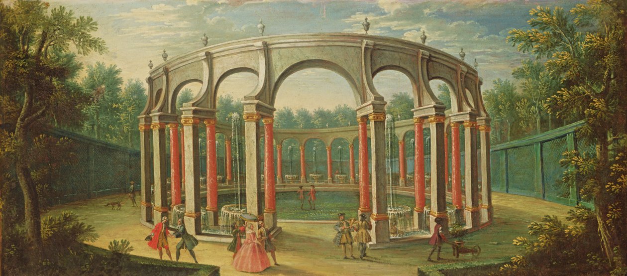 ال Bosquet de la Colonnade في فرساي ، أوائل القرن الثامن عشر بواسطة المدرسة الفرنسية