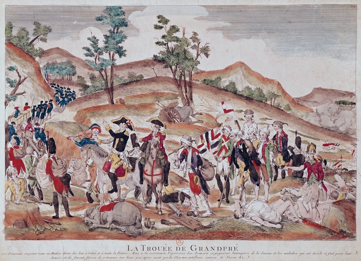 خرق الجد ، أكتوبر 1792 بواسطة المدرسة الفرنسية