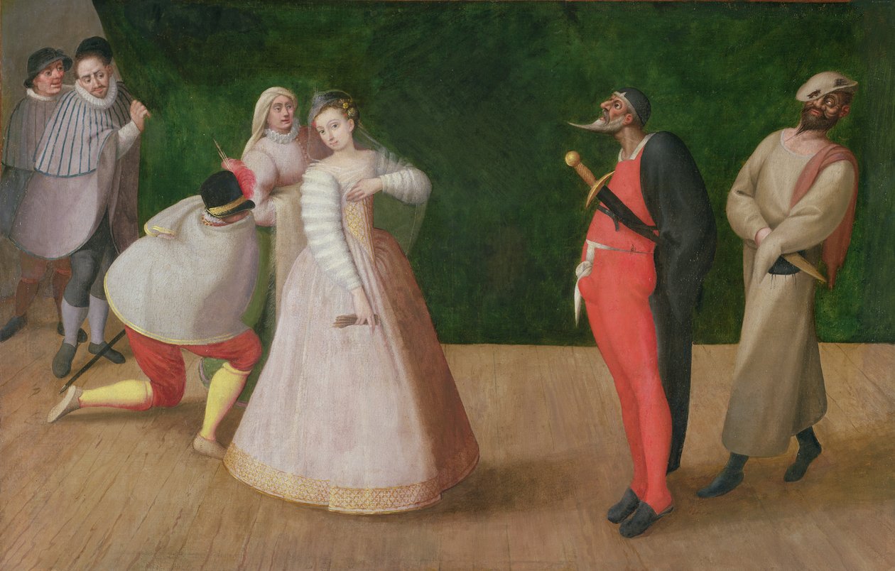 شركة Commedia dell&39;Arte بواسطة المدرسة الفرنسية