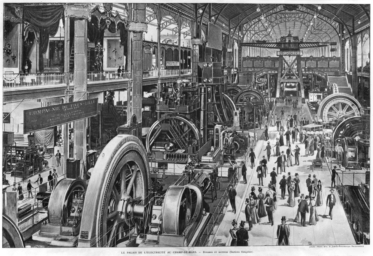 معرض الآلات الكهربائية الفرنسية في المعرض العالمي لعام 1900 بواسطة المدرسة الفرنسية