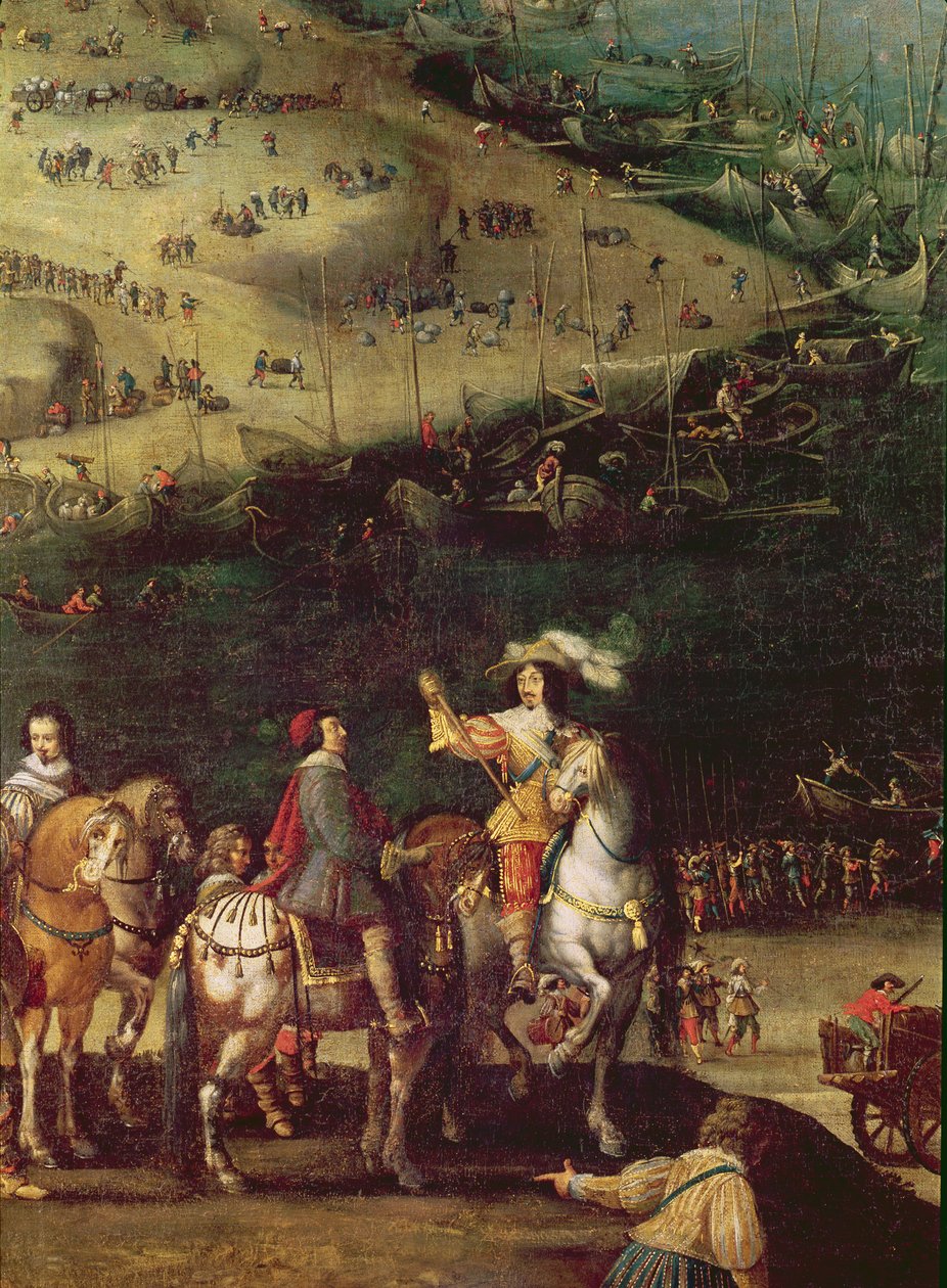 رفع حصار إيل دو ري ، 8 نوفمبر 1627 (التفاصيل) (انظر أيضًا 178976 و 158116) بواسطة المدرسة الفرنسية