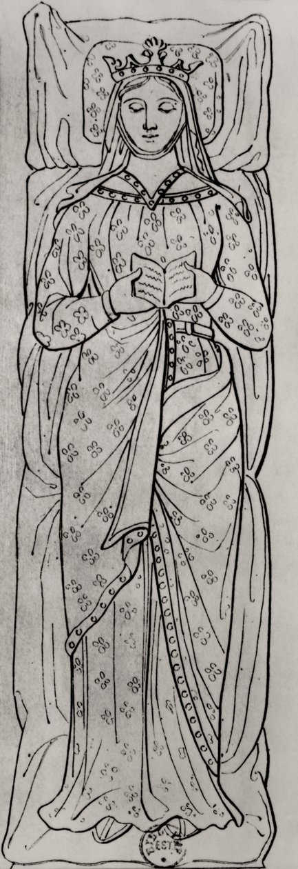 The Elumbor Eleanor of Aquitaine (c.1122-1204) (تفاصيل 158139) بواسطة المدرسة الفرنسية